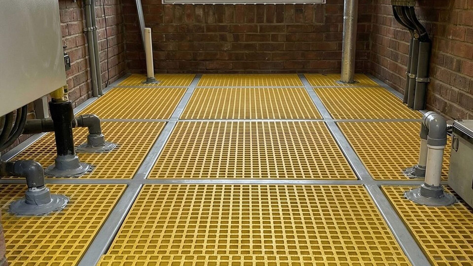 grp riser flooring over void completed london